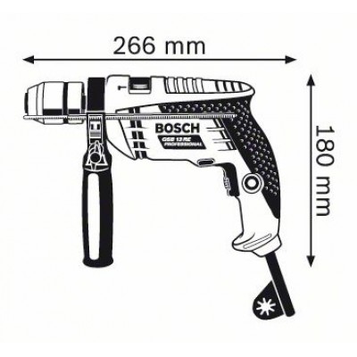 Дрель ударний Bosch GSB 13 RE (швидкозатискний патрон) (0601217100)