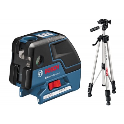 Комбинированный лазерный уровень Bosch GCL 25 + штатив BS 150