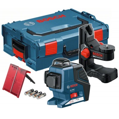 Линейный лазерный нивелир Bosch GLL 3-80 универсальный держатель BM1