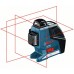 Линейный лазерный нивелир Bosch GLL 3-80 универсальный держатель BM1