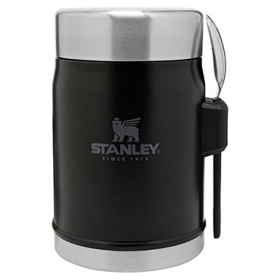 ТЕРМОС ПИЩЕВОЙ С ЛОЖКОЙ STANLEY CLASSIC 0.4Л MATTE BLACK (6939236373210)