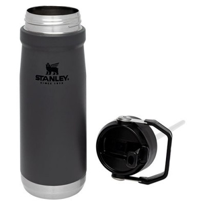ТЕРМОБУТИЛКА STANLEY GO ICEFLOW FLIP STRAW 0.65Л CHARCOAL (6939236382748)