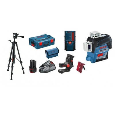 Лазерный нивелир Bosch GLL 3-80 C Professional + BM1 + 12V + L-Boxx + LR6 + BT 150 (0601063R08)