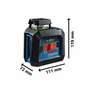 Лазерний нівелір Bosch GLL 2-20 G з кріпленням (0601065000)