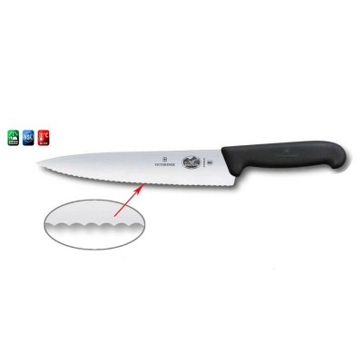 Кухонний ніж Victorinox Fibrox Carving, 19 см (Vx52033.19) Кухонний ніж Victorinox Fibrox Carving, 19 см (Vx52033.19)