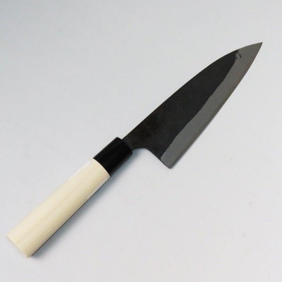 Ніж кухонний Funayuki 165 мм, широкий, Shirogami steel #2, рукоятка магнолія, HANAKUMAGAWA (4580149741089)