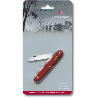 Ніж для саду Victorinox Floral Knife, 100мм/1функ/червоний мат(блістер) (Vx39050.B1)