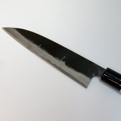 Ніж кухонний Kurouchi 165 мм, 3 мм, Shirogami steel #2, HANAKUMAGAWA (4580149741096)