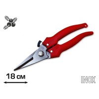 Ножиці 180 мм з прямим лезом, INOX (12GL010)