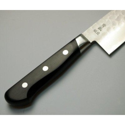 Ніж кухонний Gyuto (ШЕФ) 200 мм лезо, 61HRC, Aogami #2, ламінат SUS410, молоткова, HONMAMON (4582243656023)