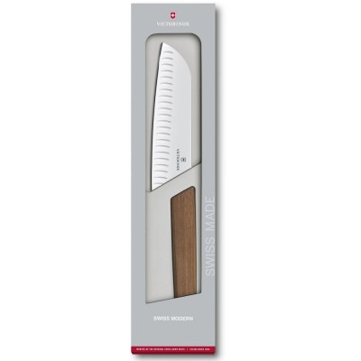 Кухонний ніж Victorinox Swiss Modern Santoku, 17 см (Vx69050.17KG)