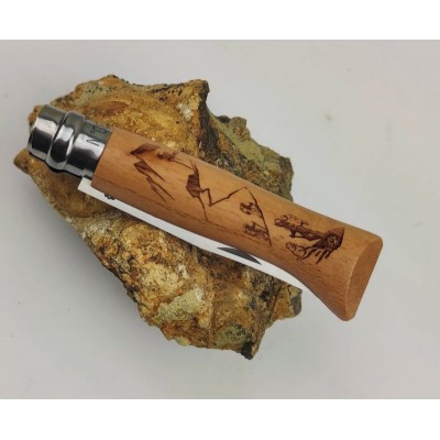 Ніж Opinel №8 Engraved Hiking Sandvik 12C27 (002186)