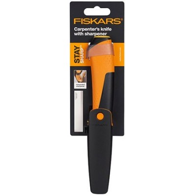 Теслярський ніж Fiskars з точилом (1023621)