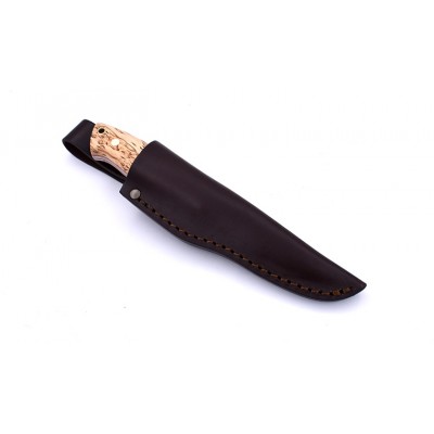 Ніж Trapper 95, (ELMAX 95х23х3,5мм, 60HRC) чохол - шкіра, руків`я - карельська береза, BRISA