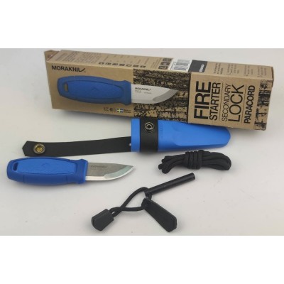 Ніж Morakniv Eldris 1.0 Colour Blue (12631) + кресало, паракорд та застібка