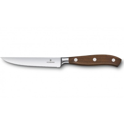 Кухонний ніж Victorinox Grand Maitre Wood Steak, 12 см (Vx77200.12WG)