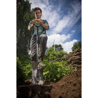 Лопата із закругленим лезом Fiskars Xact середня (1003682)