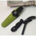 Ніж Morakniv Eldris 1.0 Colour Green (12633) + кресало, паракорд та застібка