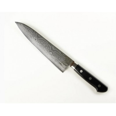 Ніж кухонний Gyuto (Шефський) 210 мм лезо, VG10 Damascus, 61HRC, HONMAMON (4580149741232)