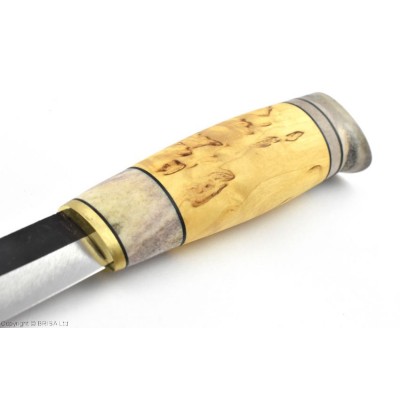 Ніж KAUHAVA Puukko 95, 80CrV2 58HRC, 95x20x3.2 мм - лезо, чохол - шкіра, BRISA 14163 Ніж KAUHAVA Puukko 95, 80CrV2 58HRC, 95x20x3.2 мм - лезо, чохол - шкіра, BRISA 14163