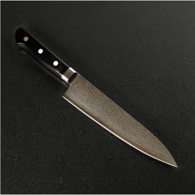 Ніж кухонний Gyuto (Шефський) 210 мм лезо, VG10 Damascus, 61HRC, HONMAMON (4580149741232)