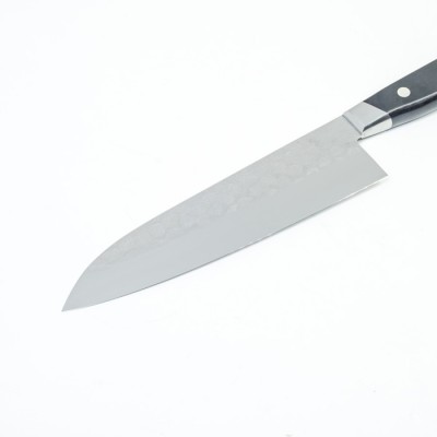 Ніж кухонний Santoku 180 мм лезо, AOGAMI #2 ламінована SUS 410, HONMAMON (4573200712883)