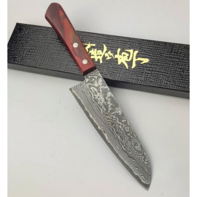 Ніж кухонний Santoku Damascus HSS R2 63 HRC (4582243650380)