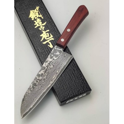 Ніж кухонний Santoku Damascus HSS R2 63 HRC (4582243650380)