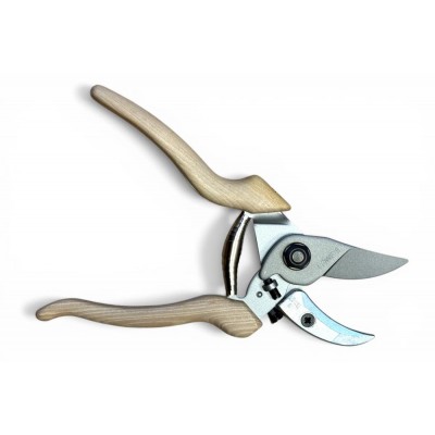 Секатор з ковадлом LOWE N8.104 Natural Series, зріз 24 мм, дерев’яні ручки з гікорі