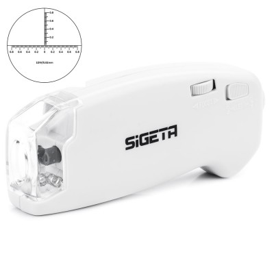 Мікроскоп SIGETA MicroGlass 100x R/T (зі шкалою) Мікроскоп SIGETA MicroGlass 100x R/T (зі шкалою)