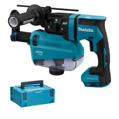 Акумуляторний перфоратор Makita DHR182ZWJ із системою пиловидалення DX05 (Без АКБ и ЗУ) Акумуляторний перфоратор Makita DHR182ZWJ із системою пиловидалення DX05 (Без АКБ и ЗУ)