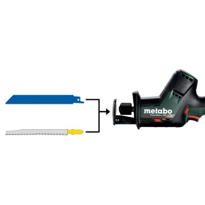Акумуляторна шабельна пила Metabo PowerMaxx SSE 12 BL (12 В, 2х2 А*год) (602322500)