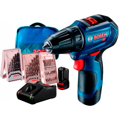 Безщітковий шуруповерт Bosch GSR 12V-30 Professional 2 акб GBA 12V 2 Ah з/в GAL 12V-40  (06019G9001)