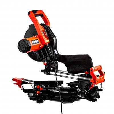 Пила торцювальна HM1032 2000Вт, 255*30мм, 2шв.-3200/4500об/хв, з протяжним механізмом і лазером